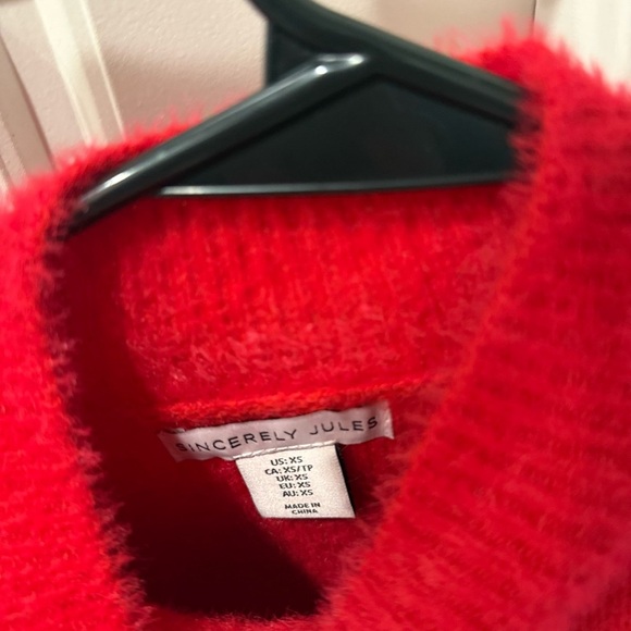 Sincerely Jules Red Sweater - Picture 2 of 3